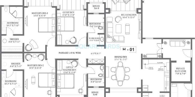 kundan spaces emirus apartment 4bhk 2939sqft 10791