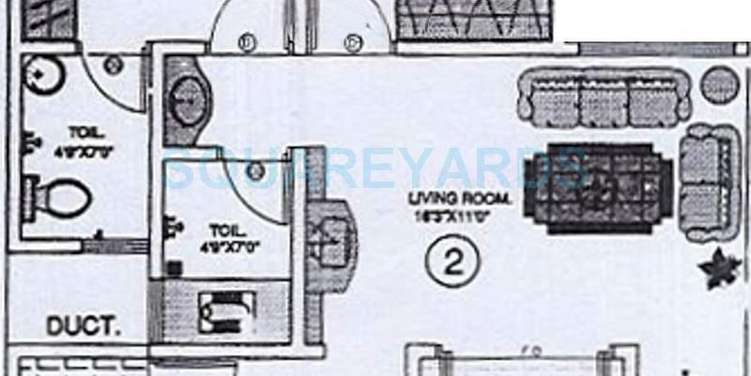 kundan spaces house apartment 2bhk 1083sqft 11513