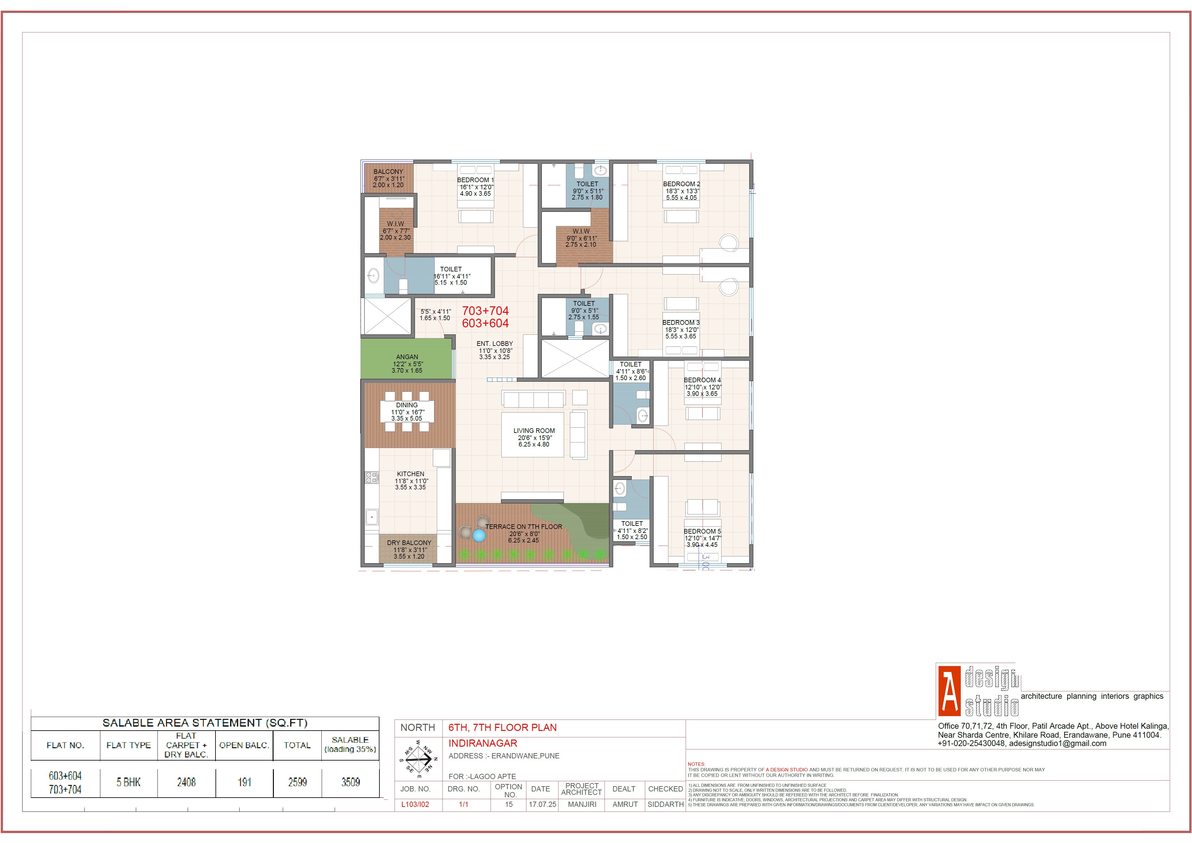 5 BHK 2599 Sq. Ft. Apartment