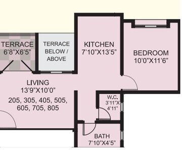  1 BHK Apartment at Laigude Alankapuri, Nanded – for Rent