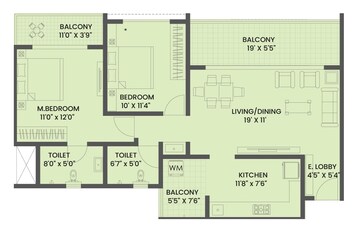 2 BHK Apartment at Legacy Eden, Tathawade – for Rent