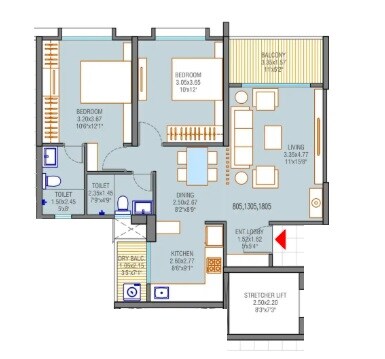 Other, little-earth-masulkar-city 2 Bedroom 815 Sq.Ft. Apartment In Ravet Pune 8249317