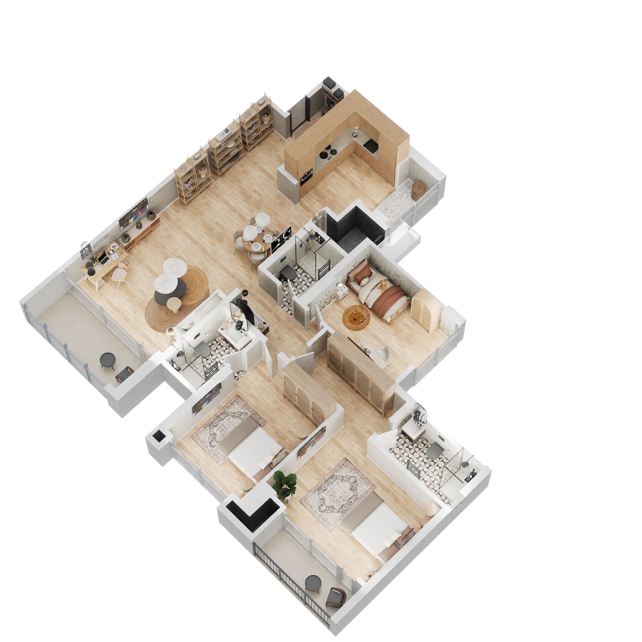 3 BHK 1438 Sq. Ft. Apartment