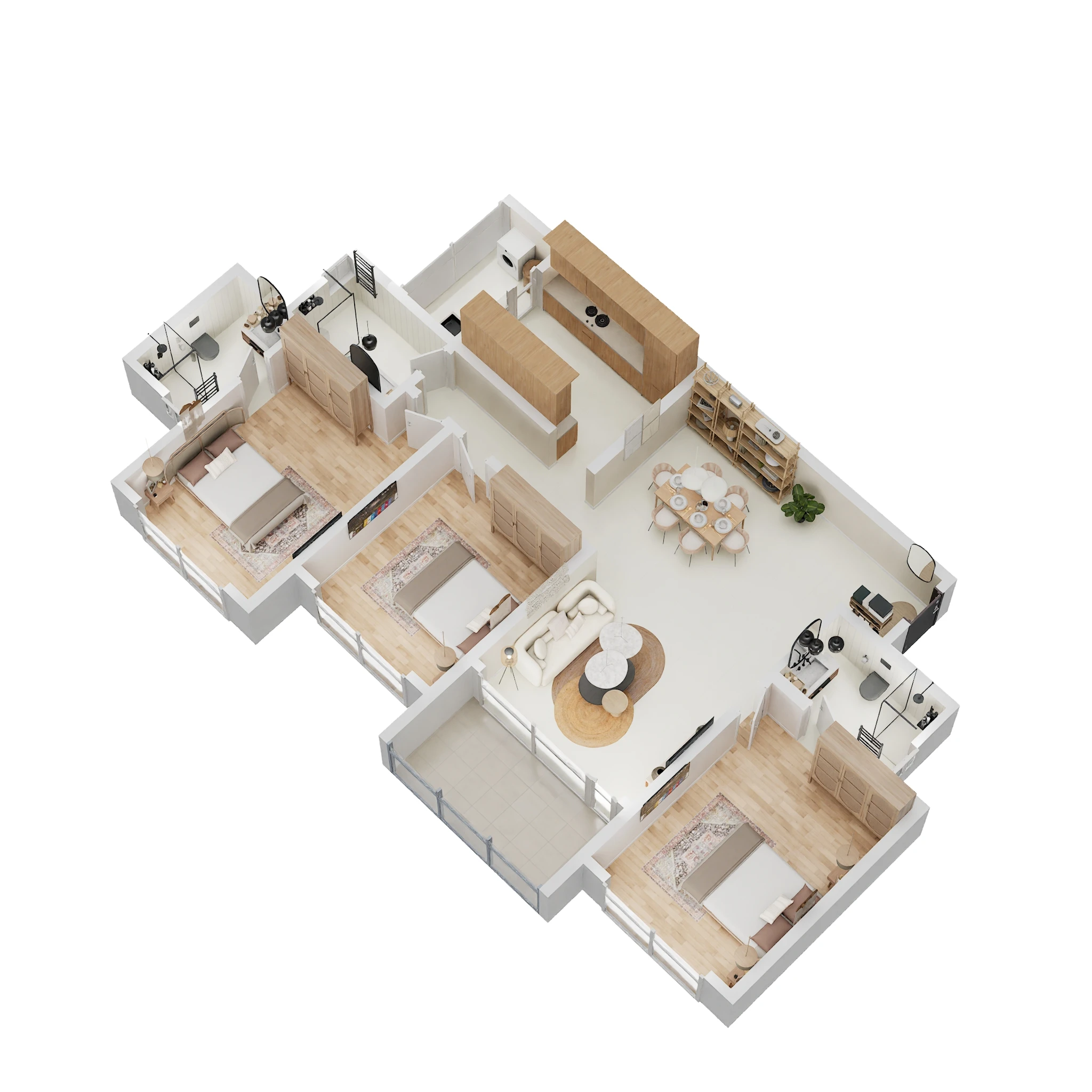 3 BHK 1196 Sq. Ft. Apartment in Lodha Altero