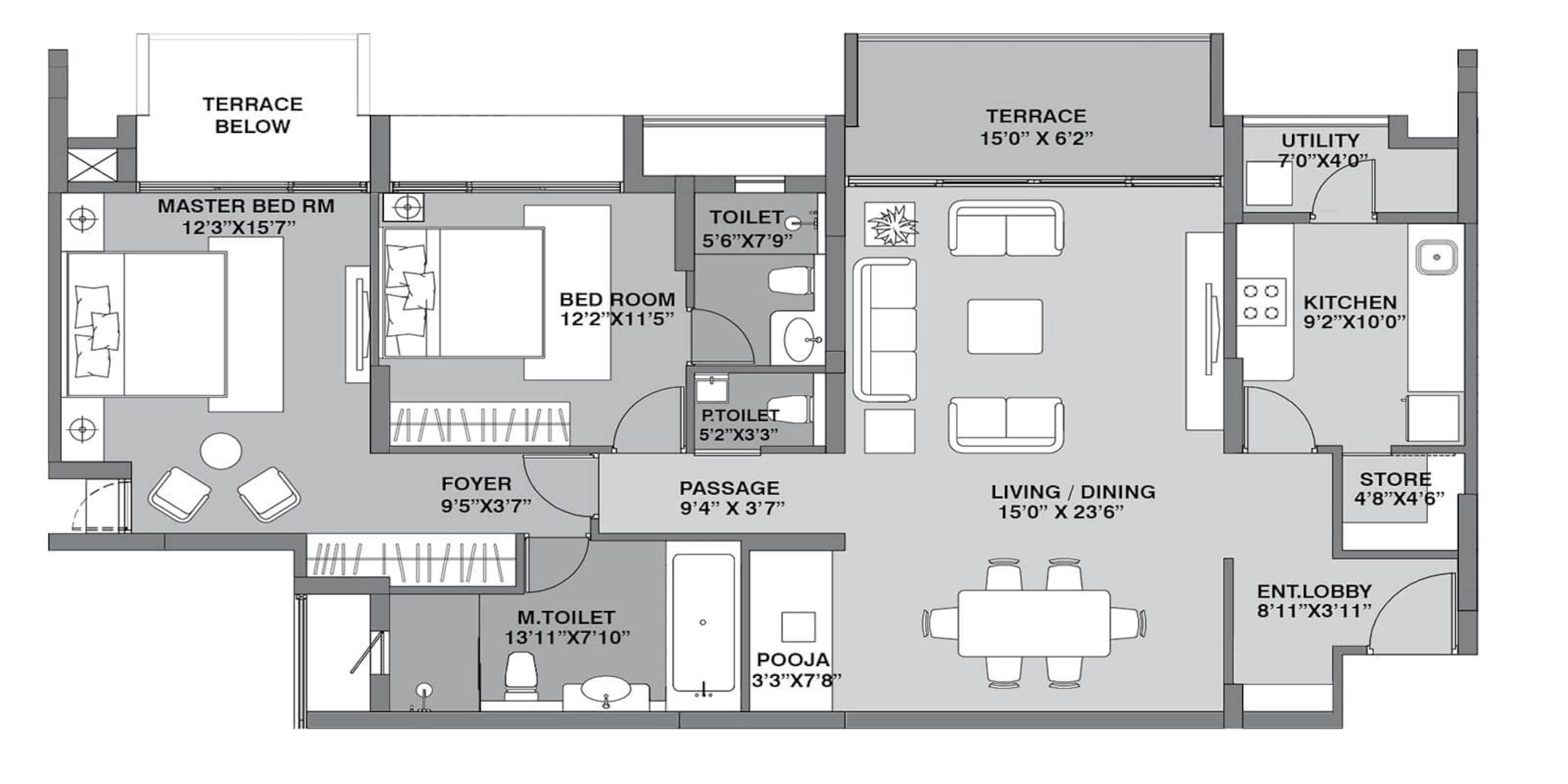 lodha belmondo apartment 2bhk 1298sqft 1