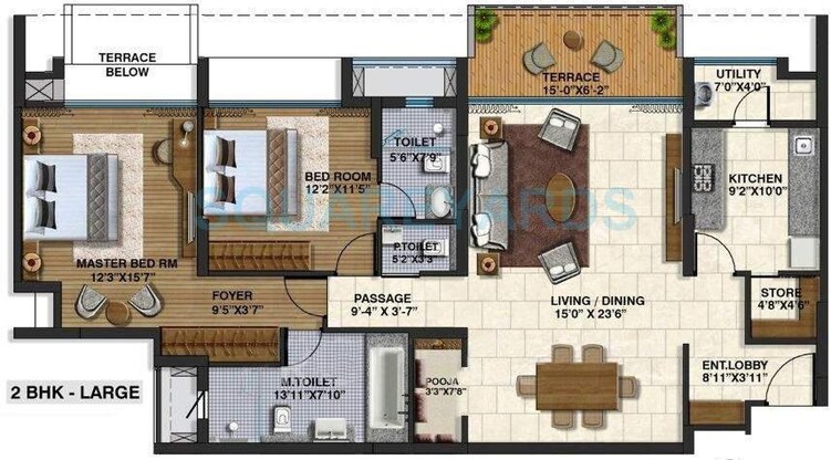 lodha belmondo apartment 2bhk 1755sqft 9602