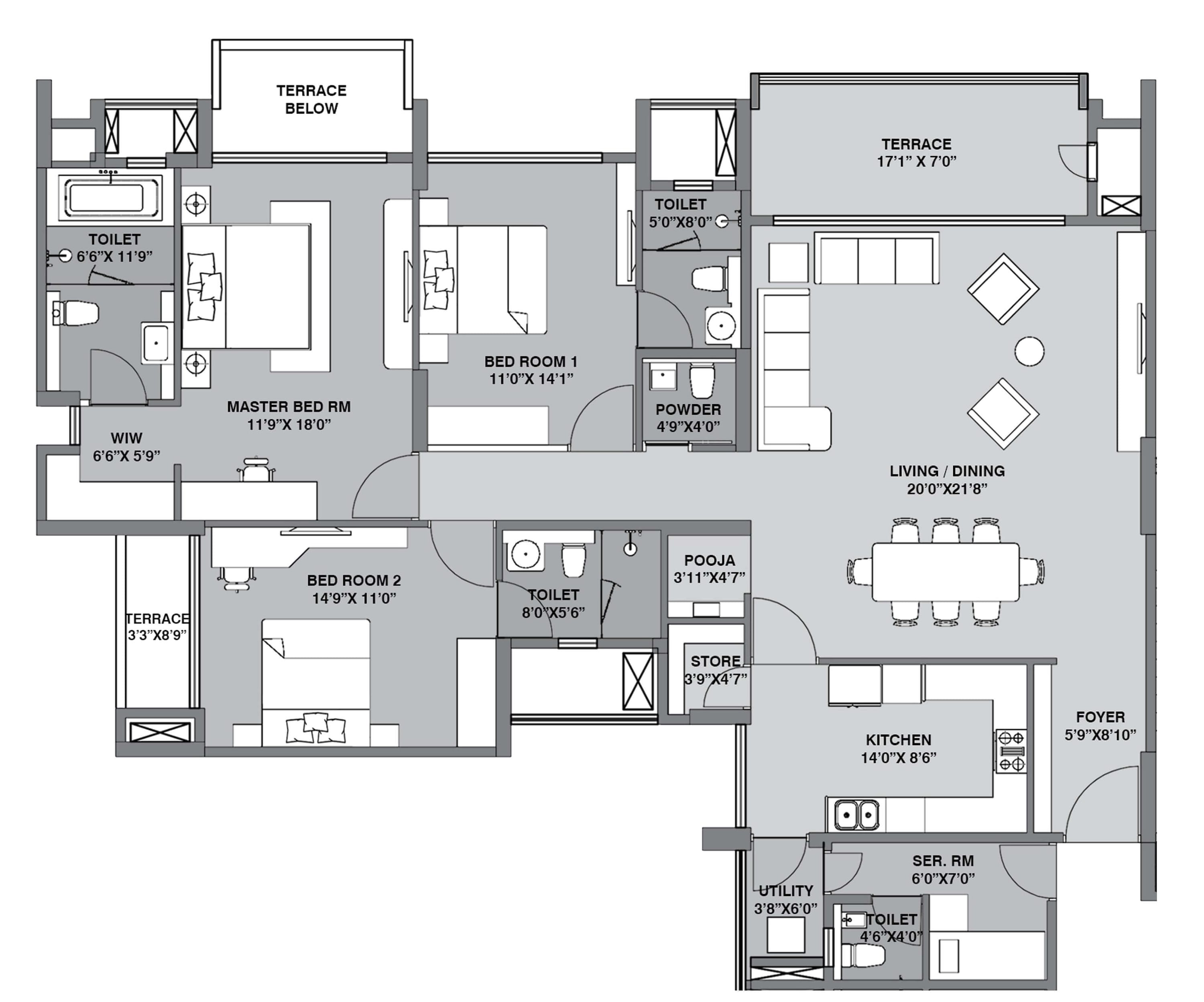 lodha belmondo apartment 3bhk sq 1751sqft 1