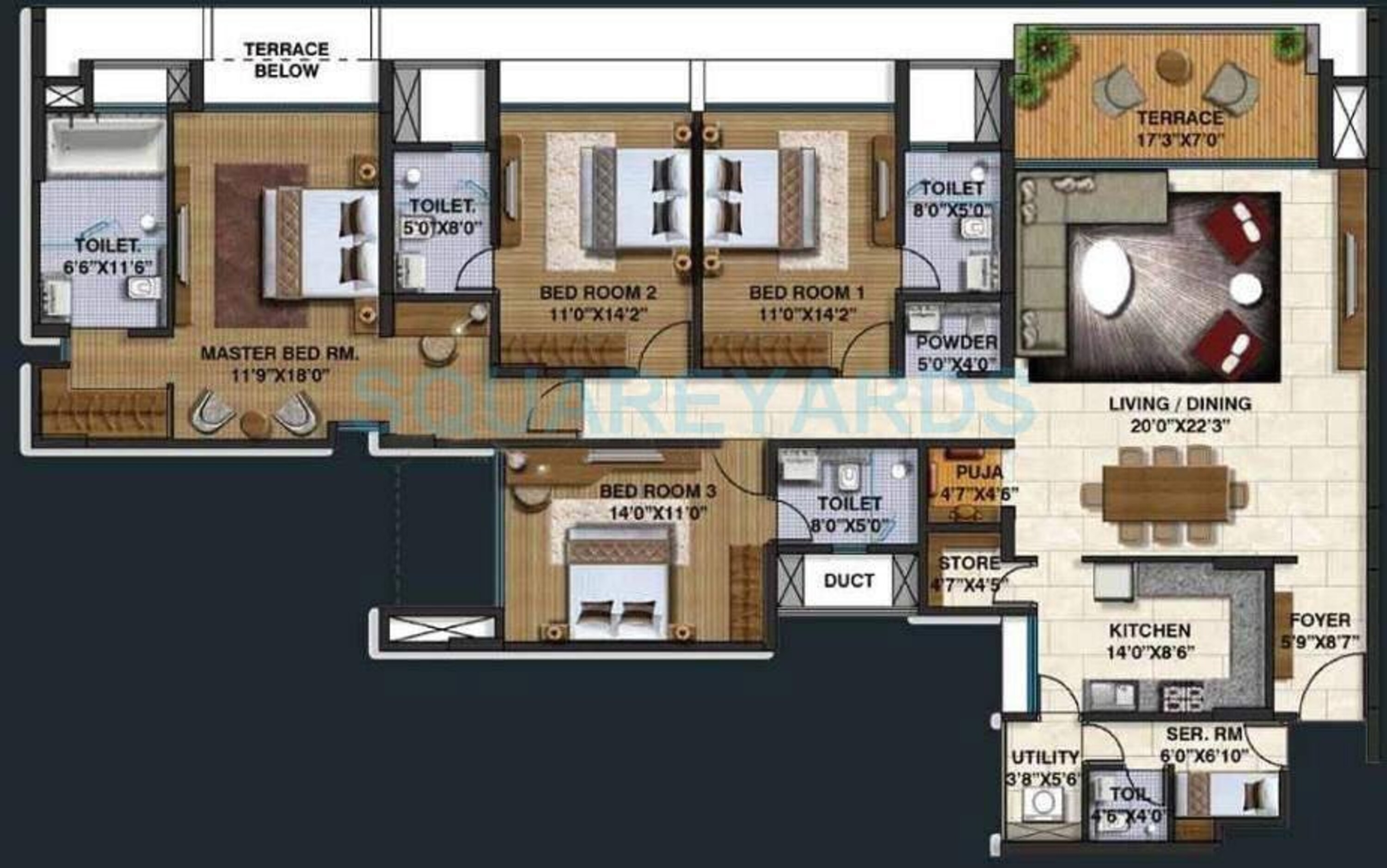 lodha belmondo apartment 4bhk 2798sqft 9607