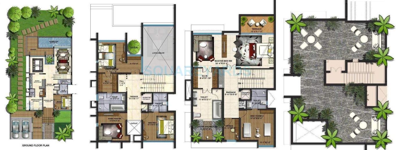 4 BHK 1659 Sq. Ft. Villa in Lodha Belmondo Villa