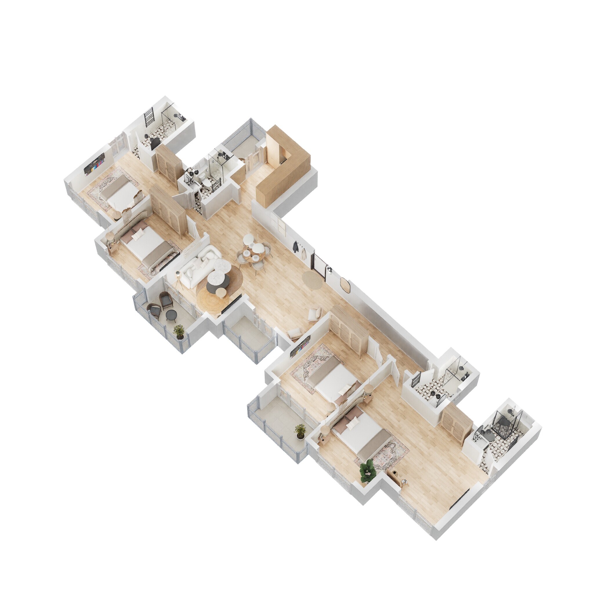 4 BHK 1490 Sq. Ft. Apartment