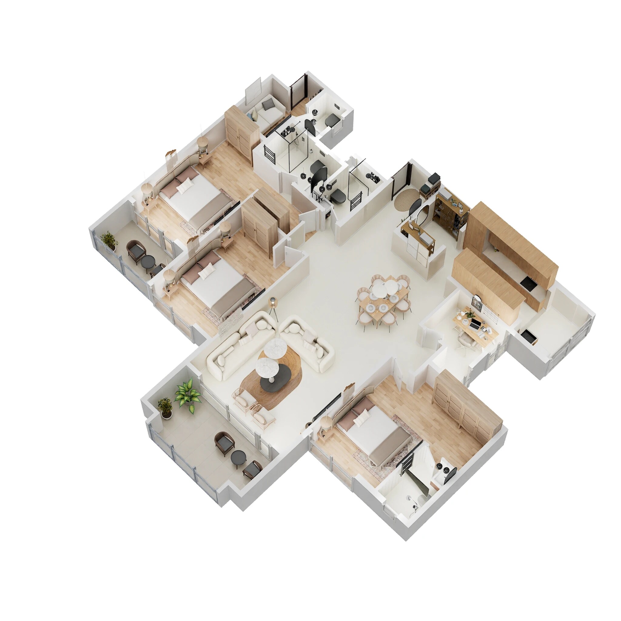 3 BHK 1866 Sq. Ft. Apartment