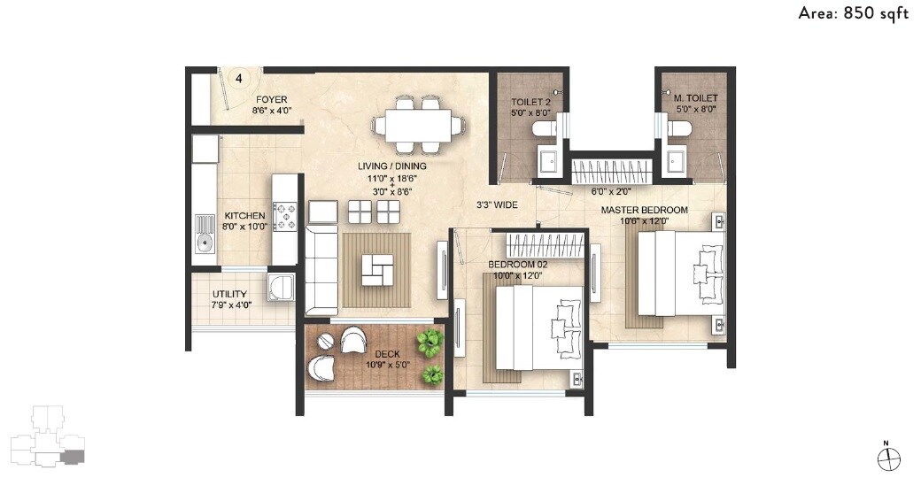  2 BHK Apartment at Lodha Giardino, Kharadi – for Sale