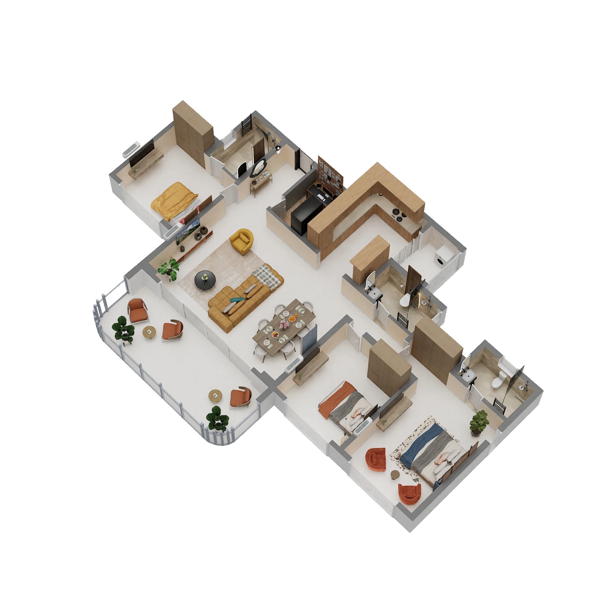 3 BHK 1428 Sq. Ft. Apartment