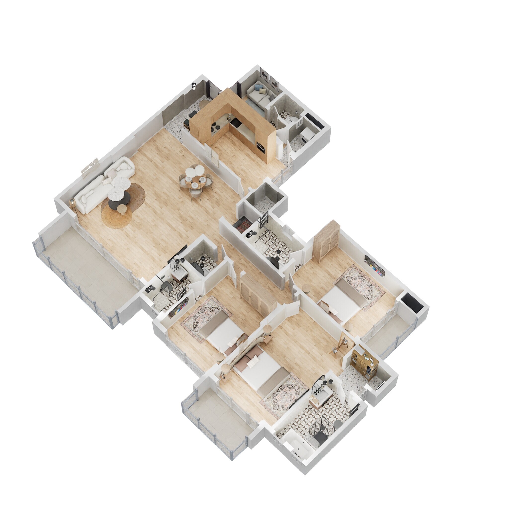 3 BHK 1747 Sq. Ft. Apartment