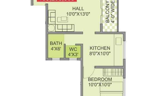 lomte residency apartment 1 bhk 419sqft 20244910104902