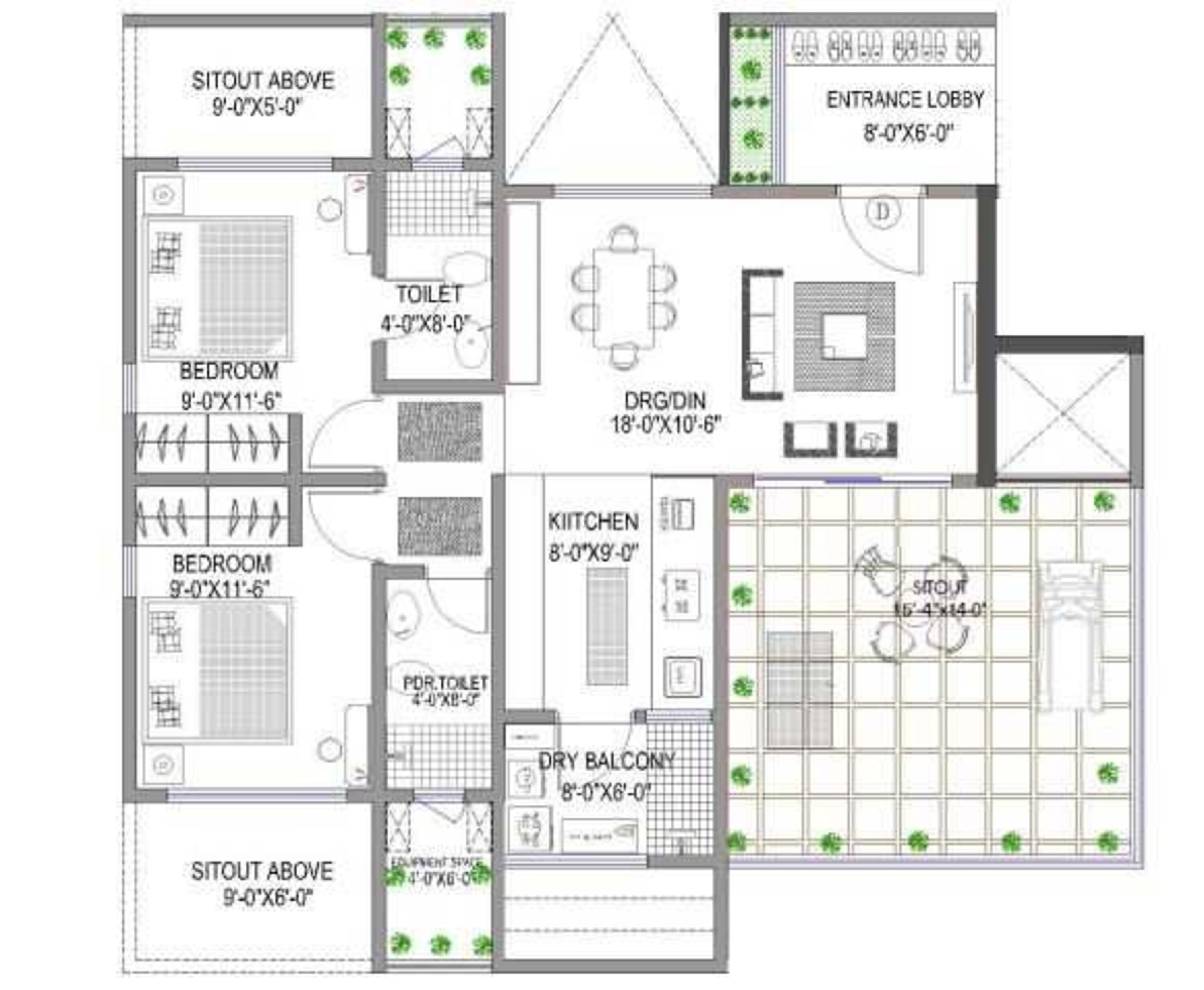 lunkad 150 freeway apartment 2 bhk 1175sqft 20200730100739