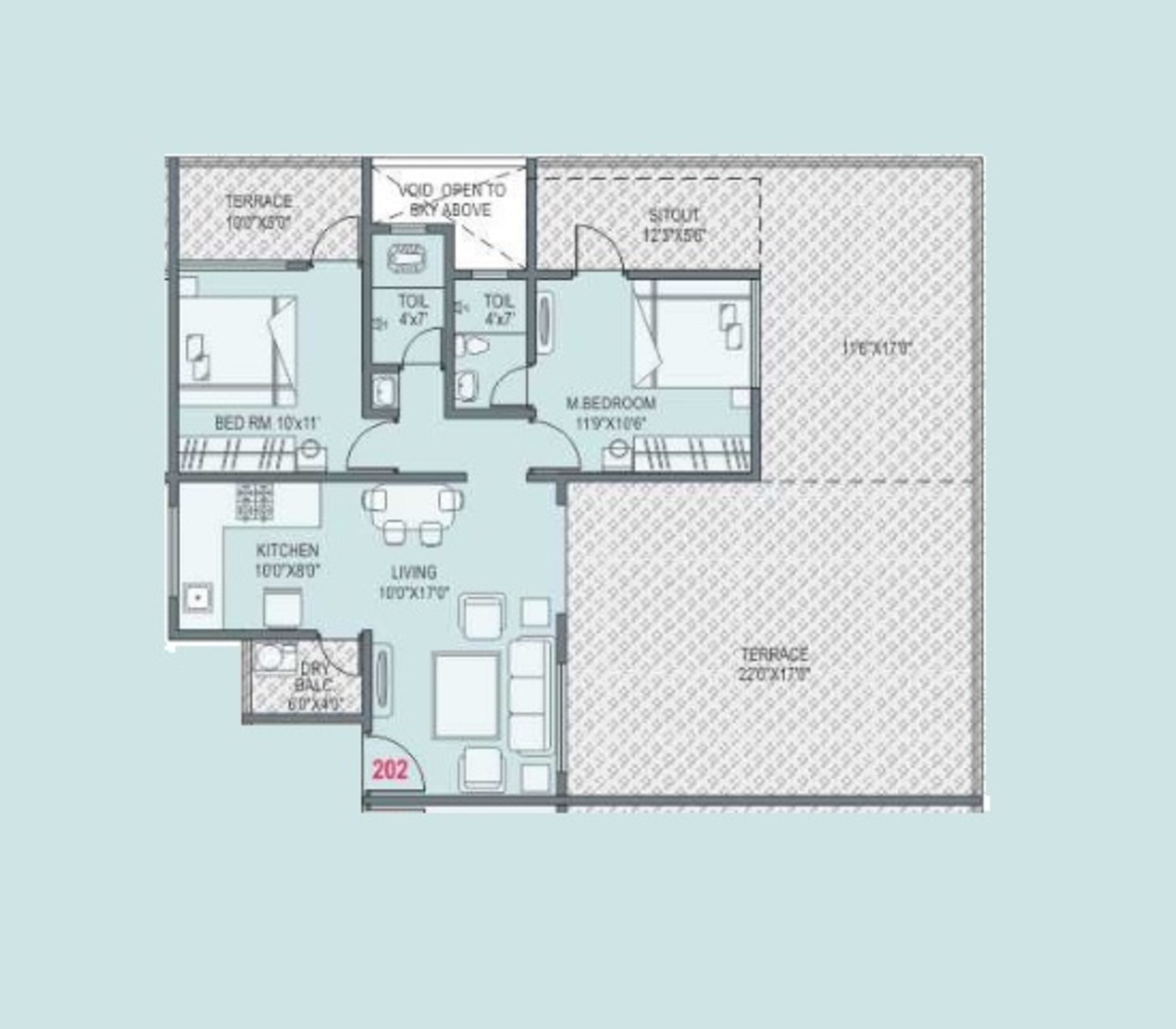 lunkad amrutdhara apartment 2 bhk 674sqft 20243806173840