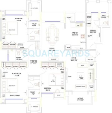  3 BHK Apartment at Lunkad Sky Vie, Viman Nagar – for Sale