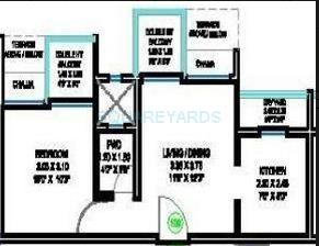 1 BHK 635 Sq. Ft. Apartment in Lushlife Centro