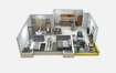 Magarpatta Riverview City 2 BHK Layout