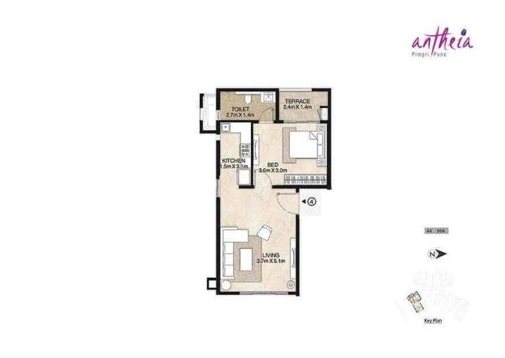mahindra antheia apartment 1 bhk 541sqft 20203818163807