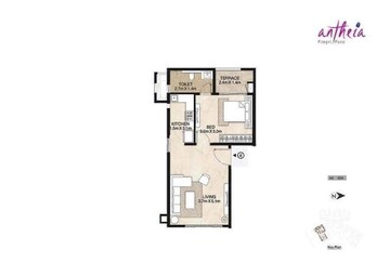  1 BHK Apartment at Mahindra Antheia, Pimpri – for Rent