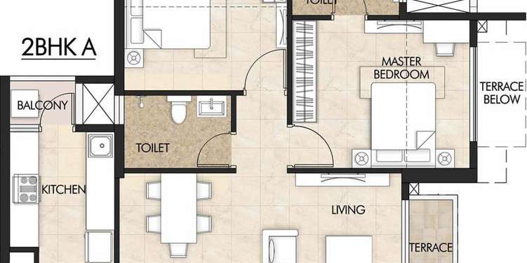 mahindra centralis tower 1 apartment 2 bhk 533sqft 20214622164634