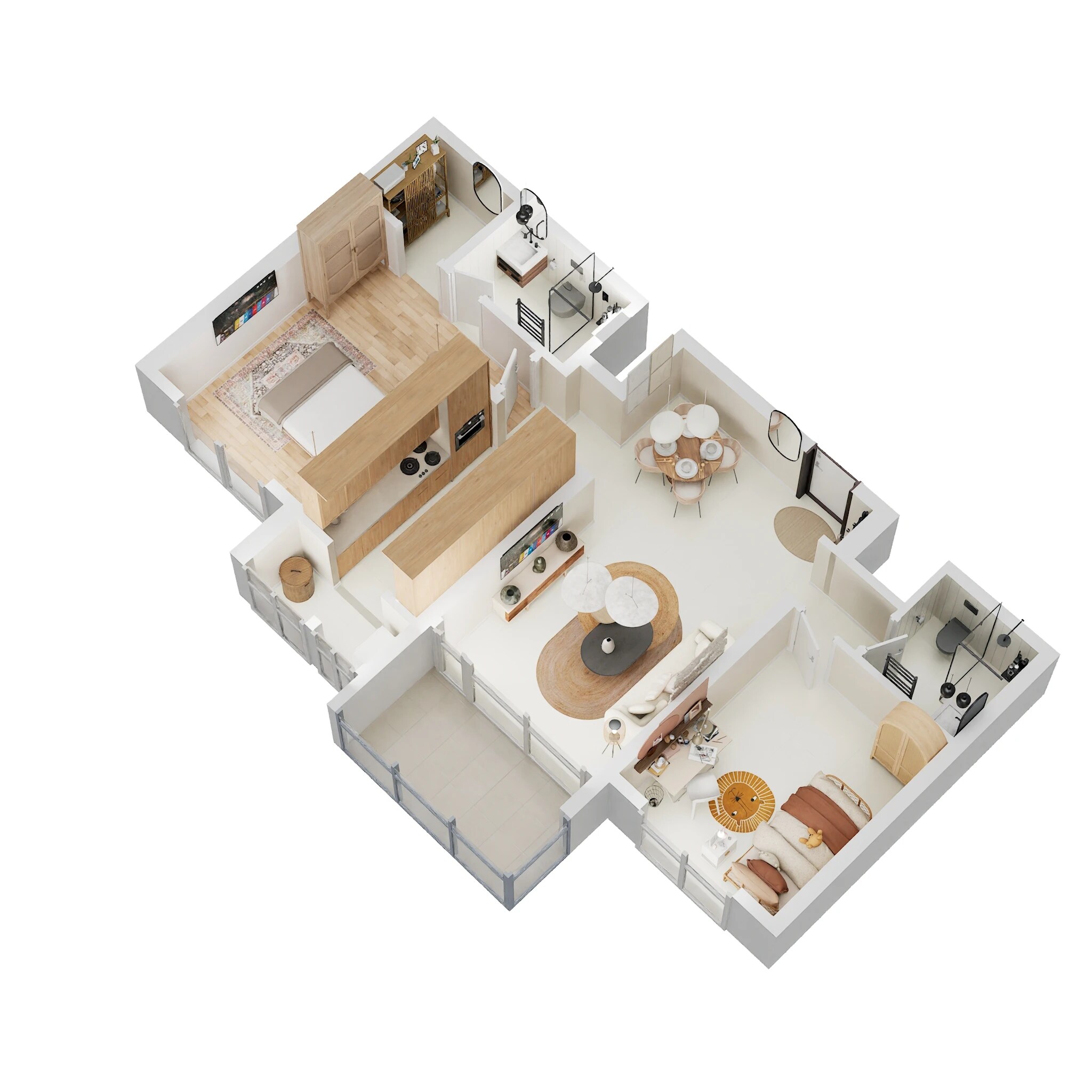 2 BHK 867 Sq. Ft. Apartment