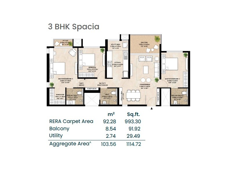 Other, mahindra-ivylush 3 Bedroom 1115 Sq.Ft. Apartment In Kharadi Pune 8911733