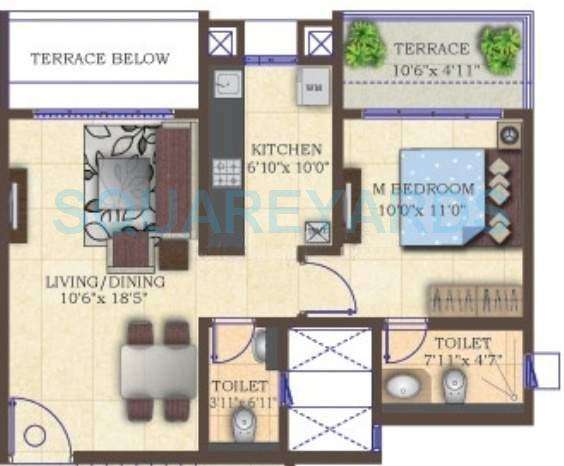 mahindra lifespaces antheia apartment 1bhk 710sqft 11130