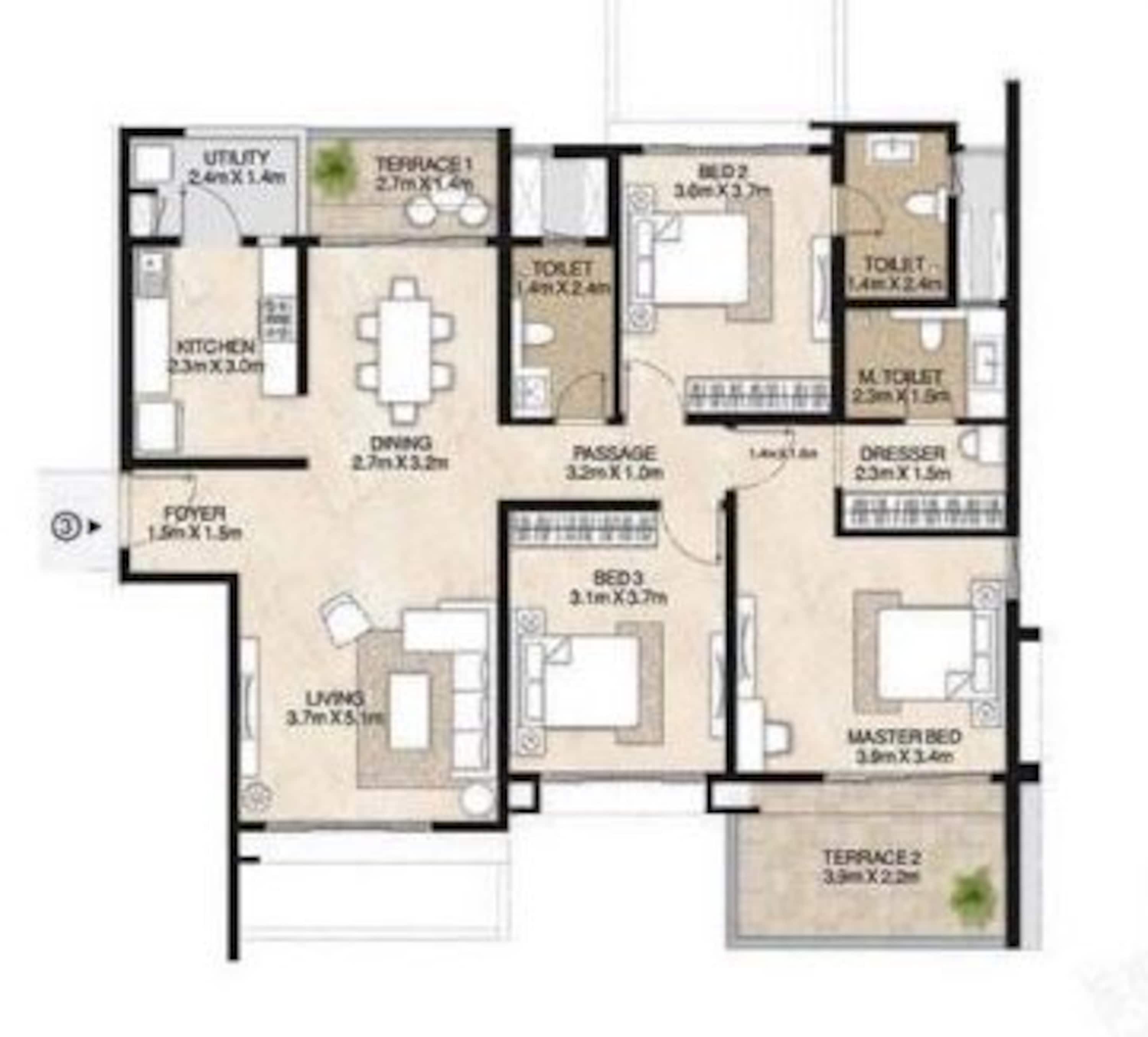 mahindra lifespaces antheia apartment 3 bhk 1773sqft 20204820114848