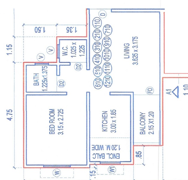 1 BHK 380 Sq. Ft. Apartment in Maitree Mega City