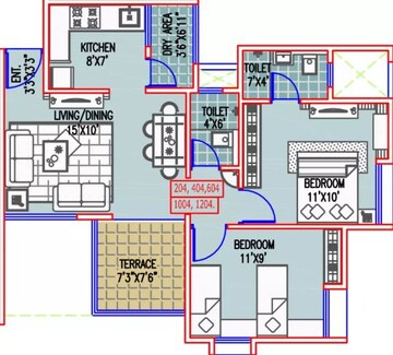  2 BHK Apartment at Majestique City, Wagholi – for Sale