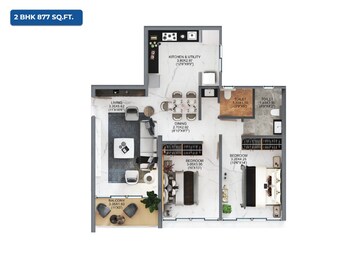  2 BHK Apartment at Majestique Evolvus, Kharadi – for Sale