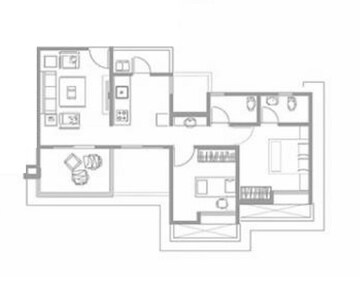  2 BHK Apartment at Majestique Landmark Miami, Dhayari – for Rent