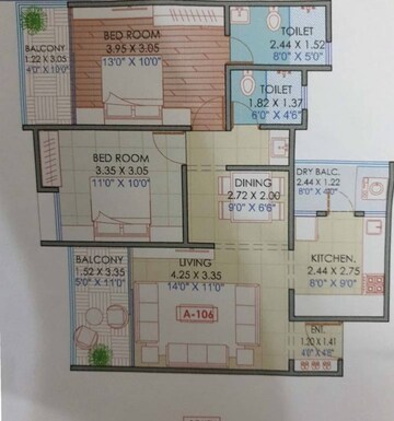  2 BHK Apartment at Majestique Marbella Phase 1, Kharadi – for Rent
