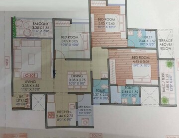  3 BHK Apartment at Majestique Marbella Phase 1, Kharadi – for Rent