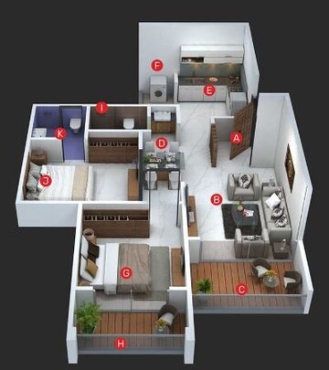  2 BHK Apartment at Majestique Signature Tower Phase 2, Balewadi – for Rent