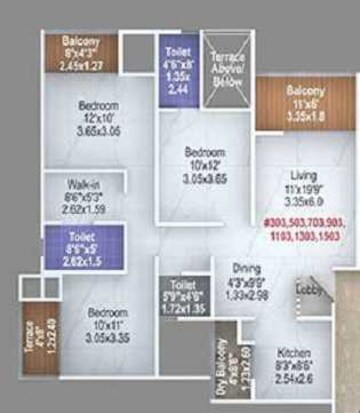  3 BHK Apartment at Majestique Signature Towers, Balewadi – for Rent