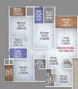 Other, majestique-signature-towers 3 Bedroom 1088 Sq.Ft. Apartment In Dasar Pune 9721805