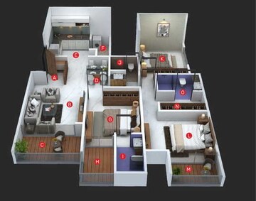  3 BHK Apartment at Majestique Signature Towers, Balewadi – for Rent