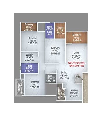 majestique signature towers phase 3 apartment 2 bhk 672sqft 20225604155645