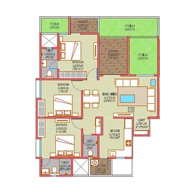 majestique towers east phase 2 apartment 3 bhk 715sqft 20213516173538