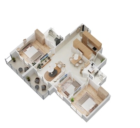 2 BHK 757 Sq. Ft. Apartment in Kumar Magna City
