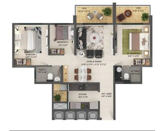 2 BHK Apartment For Resale in Kumar Magna City Manjri Budruk Pune  8165416