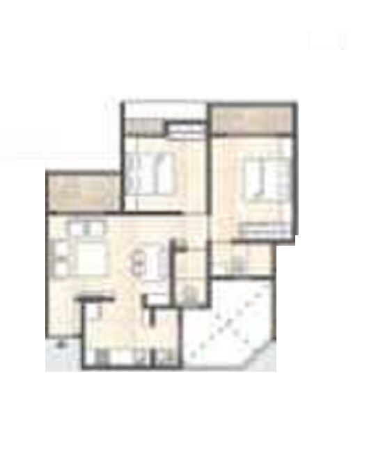 2 BHK 649 Sq. Ft. Apartment