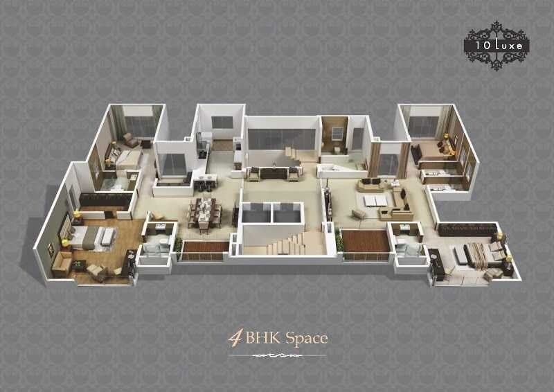 4 BHK 5435 Sq. Ft. Apartment