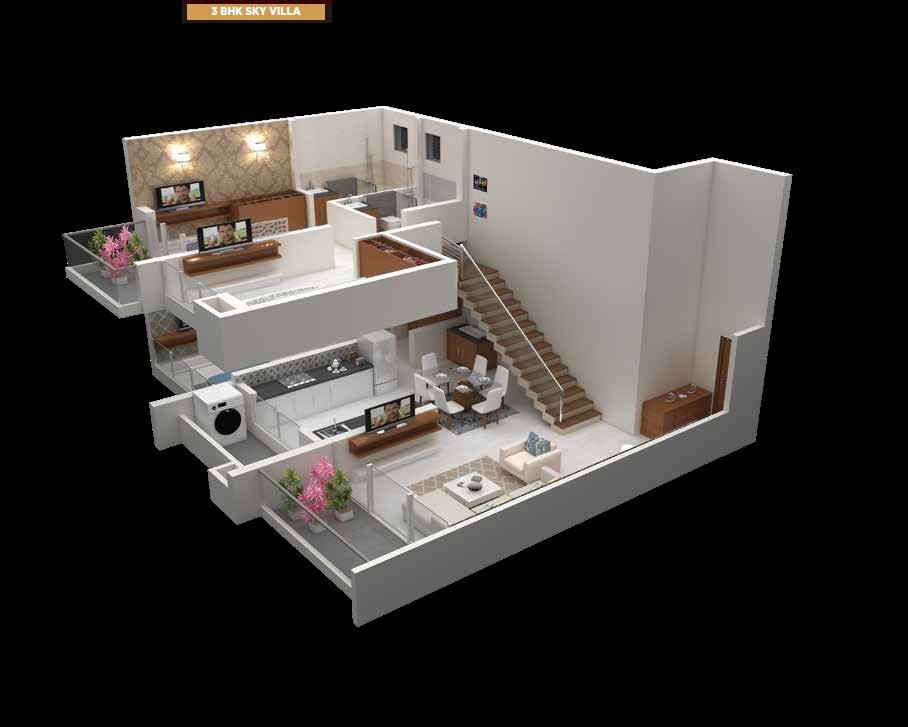 3 BHK 1182 Sq. Ft. Apartment