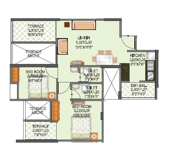 mantra essence apartment 2 bhk 503sqft 20263303003335