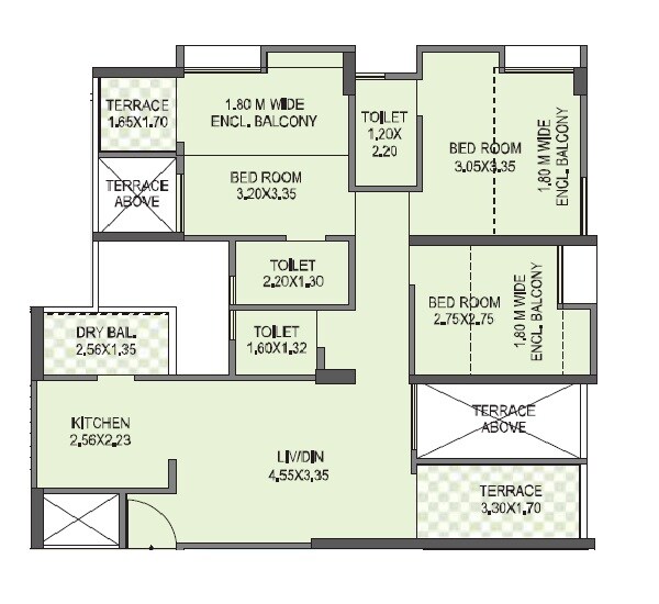 mantra essence apartment 3 bhk 577sqft 20263303003358